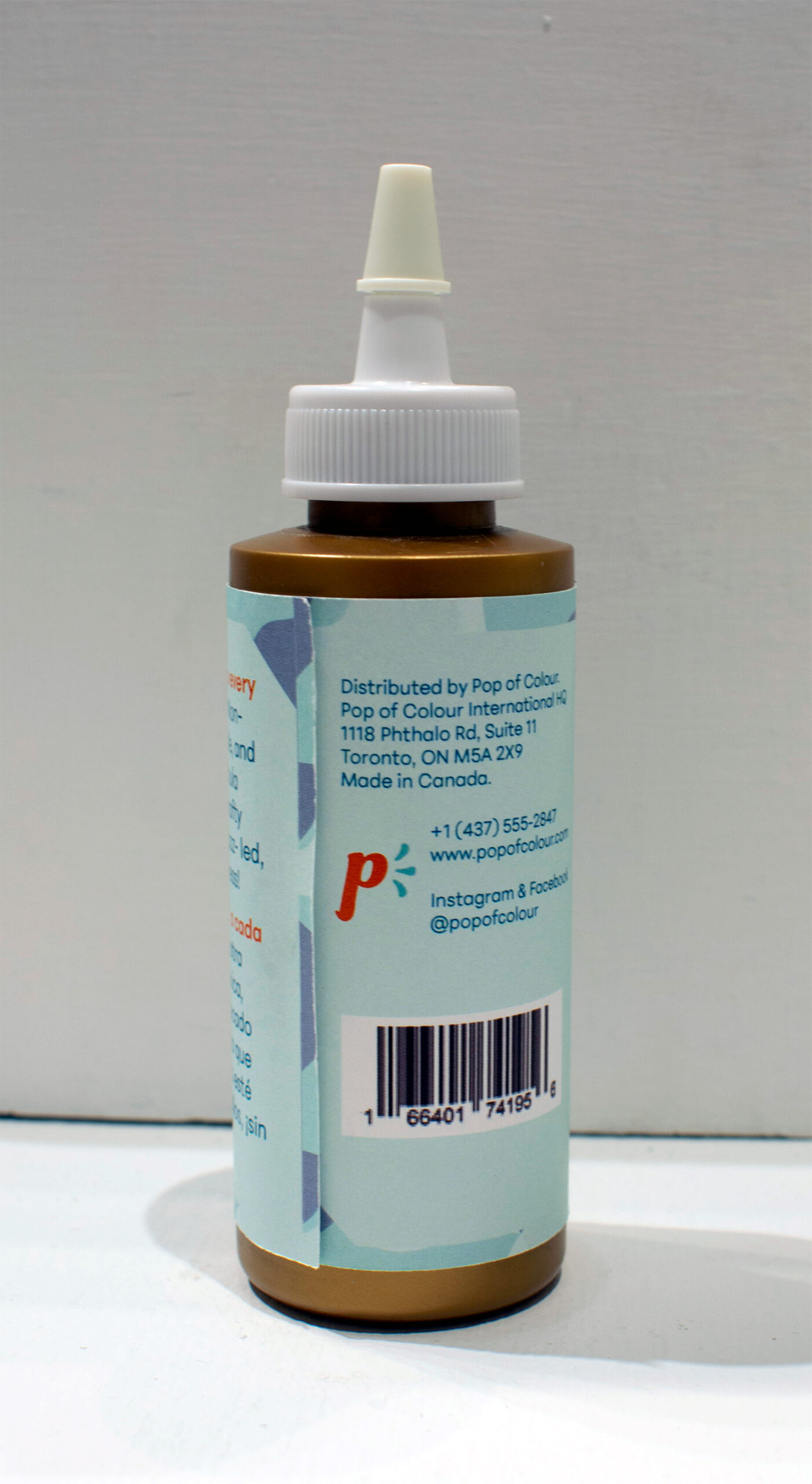 Pop of Colour glitter glue - back
