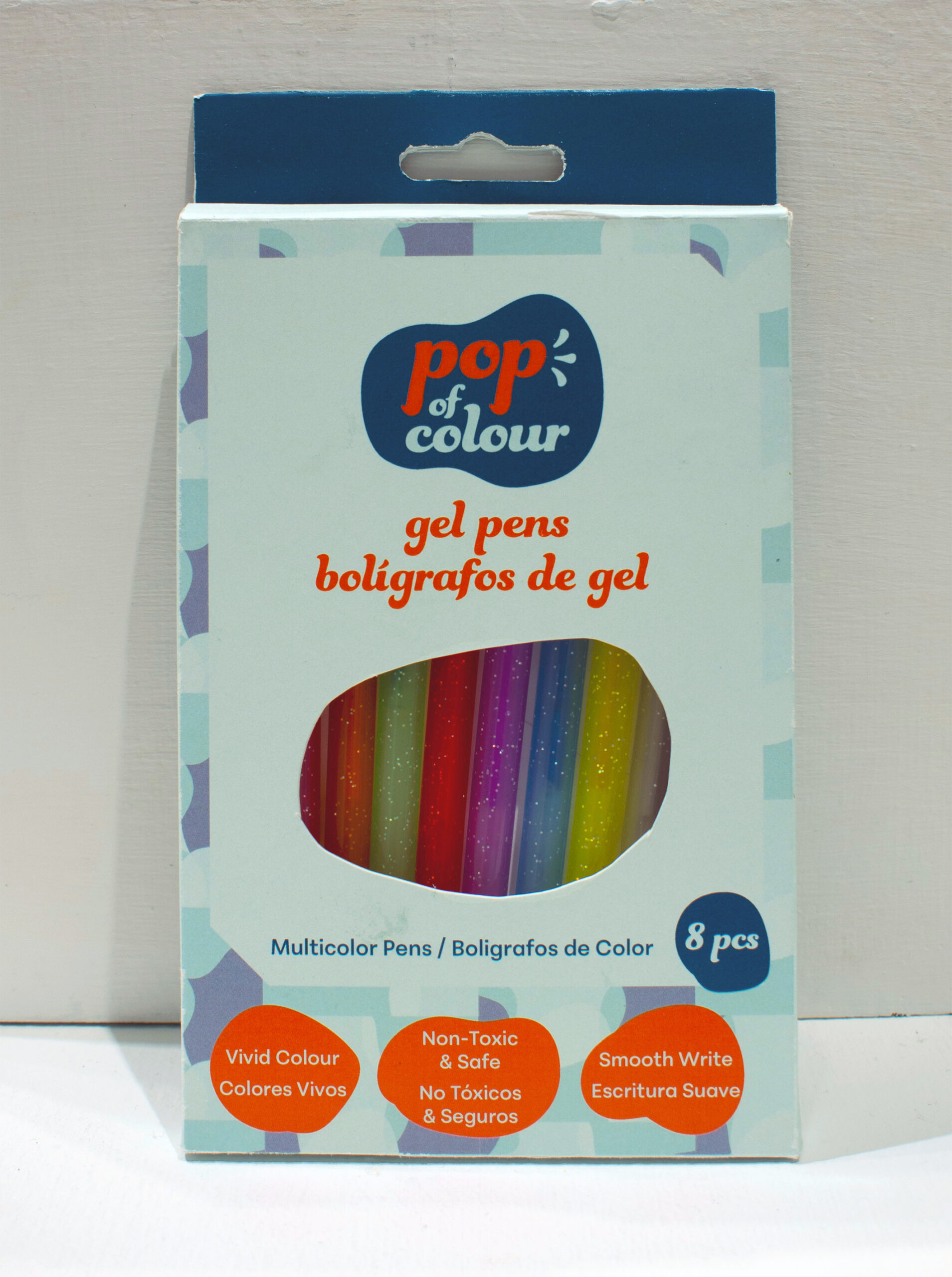 Pop of Colour pens mockup - front