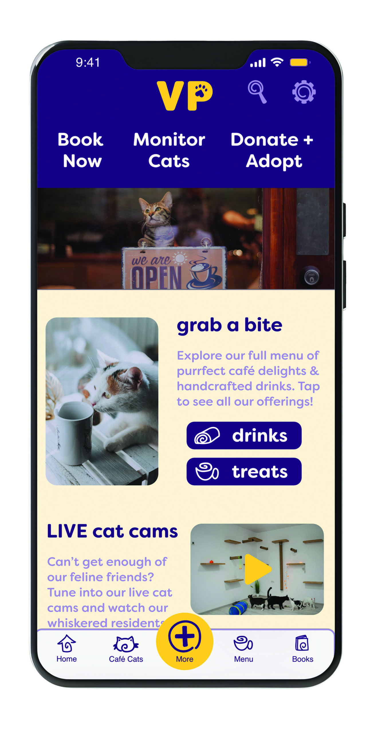 Velvet Paw Homepage Final Prototype