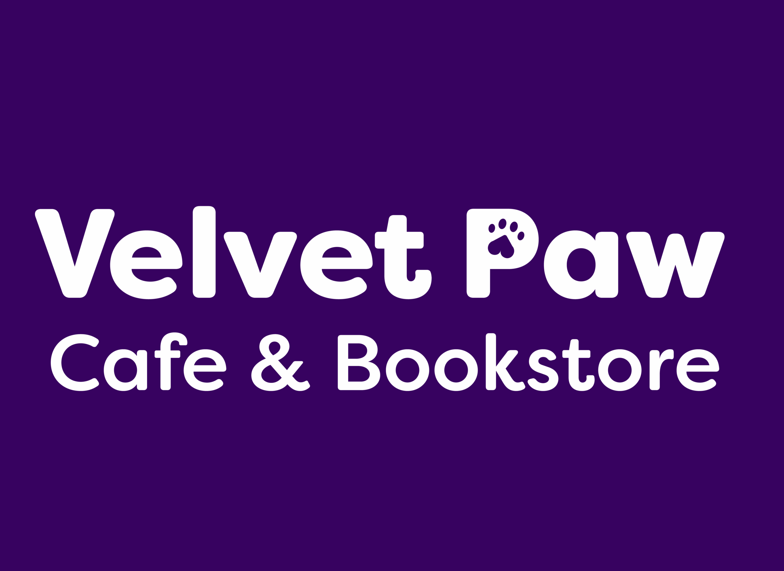 Velvet Paw logo reversed